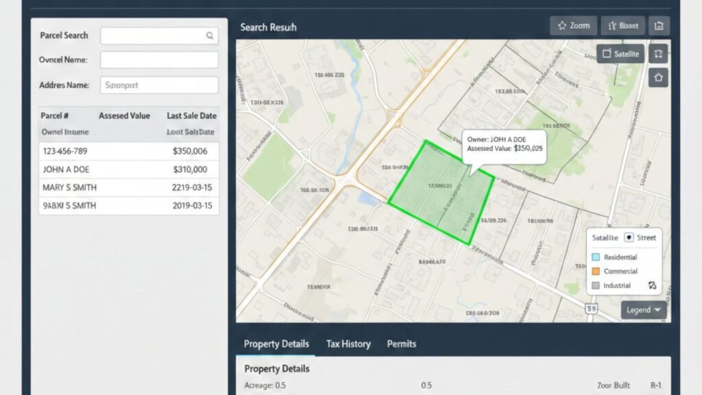 Butler County Parcel Data online property search portal dashboard
