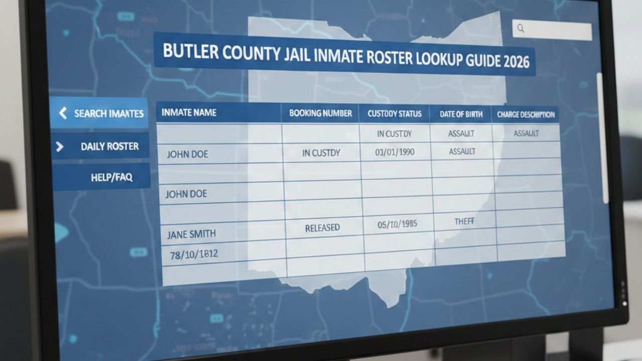 Butler County Jail Inmate Roaster Lookup Guide 2026